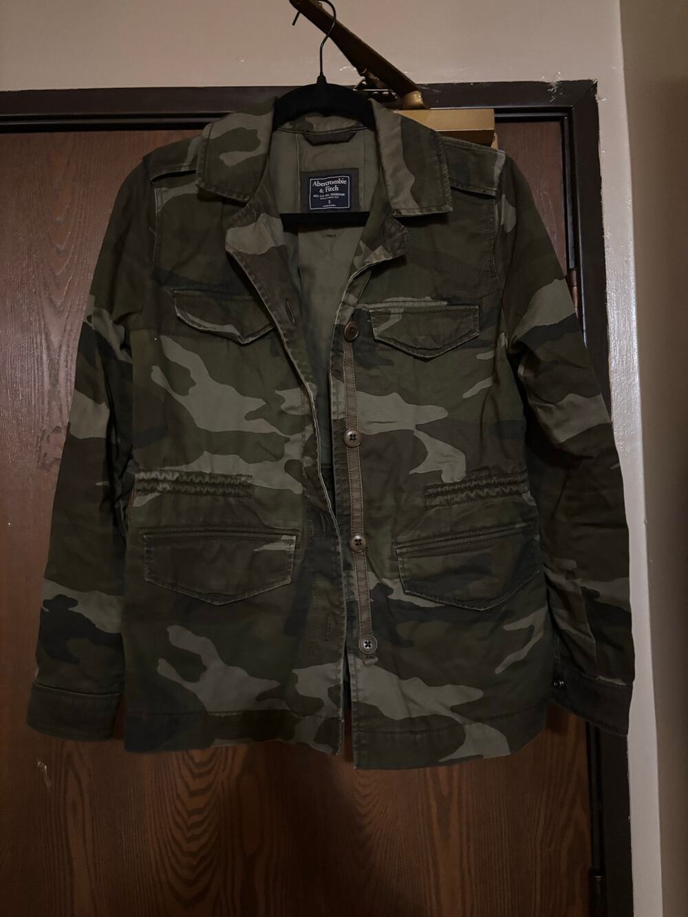 Abercrombie Fall Preppy Cotton Camo Jacket